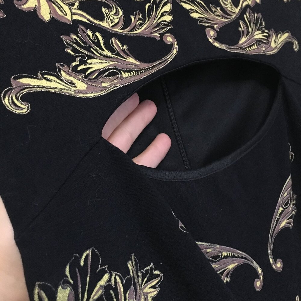 Vintage 90s/Y2K CachΓ© Baroque Midi Bodycon Dress USA Made - Picture 6 of 16